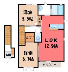 フォレッツ Bの物件間取画像